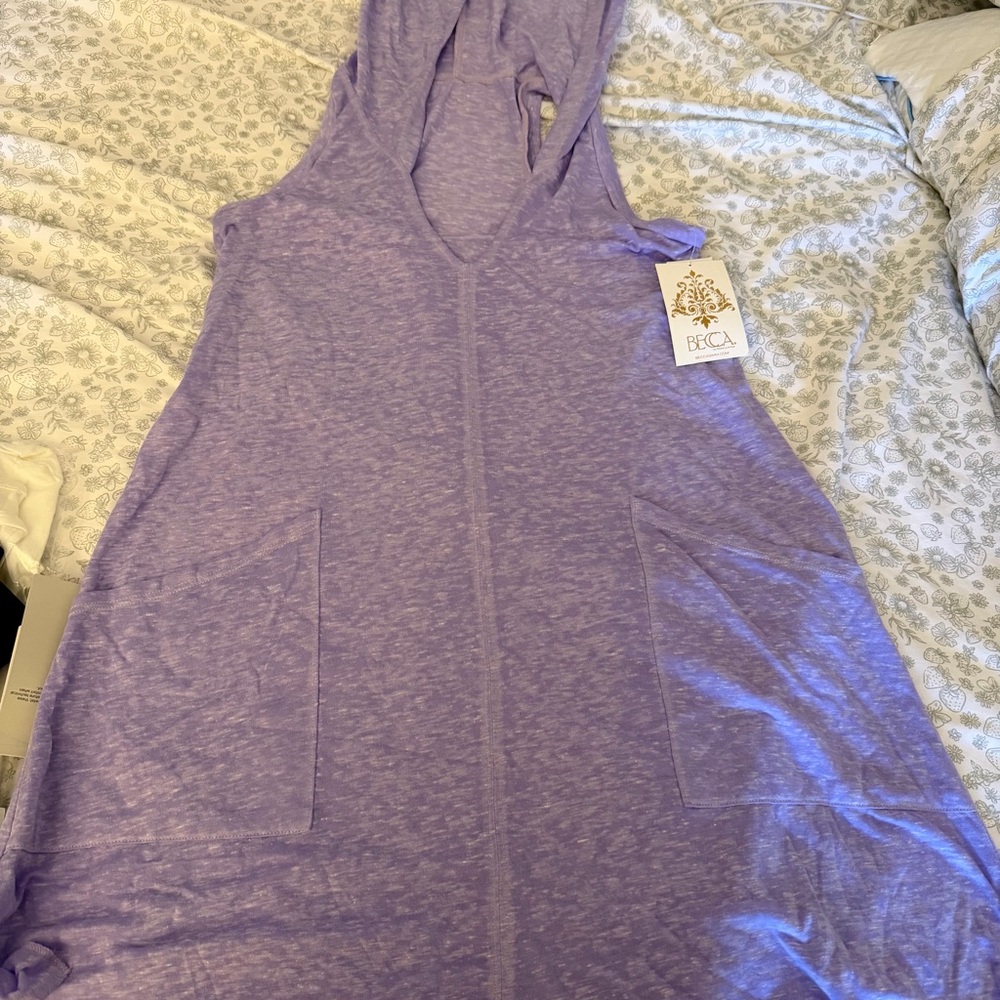 BECCA Lavender Sleeveless Cover Up